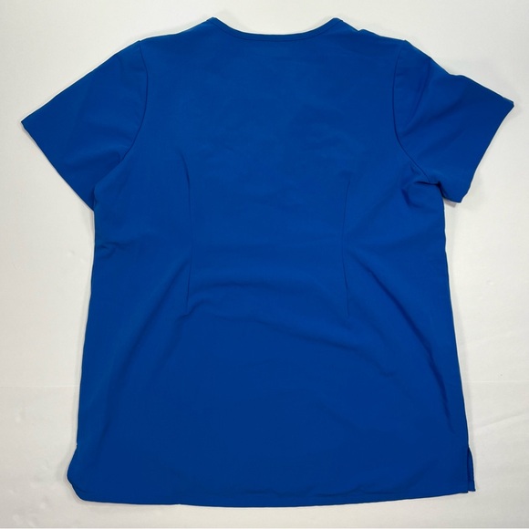 Mandala Scrubs One Pocket Top - royal blue, S - Picture 3 of 12
